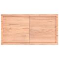 vidaXL Stolová doska svetlohnedá 120x60x(2-4)cm ošetrený masív hrany