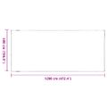 vidaXL Priehľadná plachta s okami 5x12 m PVC