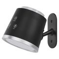 LED stolná lampa ABBIE, dobíjacia, čierna