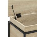 vidaXL Úložný box s vekom sivá sonoma 60x40x51,5 cm kompozitné drevo