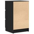 vidaXL Nočné skrinky s 3 zásuvkami 2 ks čierne 39x35x65 cm