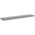 vidaXL Plávajúce nástenné police 4 ks, sivé 120x23,5x3,8 cm, MDF