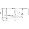 vidaXL TV skrinka 80 x 34,5 x 40 cm Čierny dub Kompozitné drevo