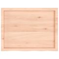 vidaXL Stolová doska 80x60x(2-6) cm neošetrený dubový masív