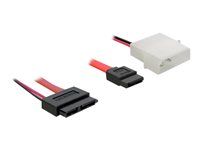 Kabel SATA - Slimline SATA, 4 pinové interní napájení (5V) do SATA (F) - 30 cm