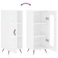 vidaXL Komoda lesklá biela 34,5x34x90 cm spracované drevo
