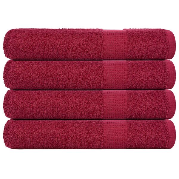 vidaXL Uteráky FROGN 4 ks bordové 100x200 cm 360 g/m²