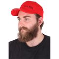 Kšiltovka s LED svetlom B-CAP 25lm, nabíjacia, USB, univerzálna veľkosť, červená SIXTOL