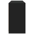 vidaXL Komoda s LED svetlami čierna 123x37x67 cm