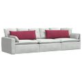 vidaXL Vankúše na pohovku 2 pcs Víno červené 120 x 40 cm