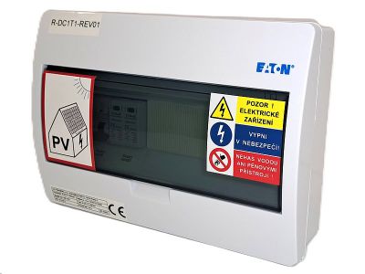 Rozvádzač EATON R-DC1T1-Rev01, T1+T2 (500V DC / 15A) pre 1 string IP40 certifikovaný