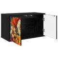 vidaXL Nástenný TV kabinet GENNEP 69 x 33 x 40 cm Čierny dub
