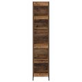 vidaXL Knižnica 40 x 30 x 189,5 cm Kompozitné drevo Staré drevo
