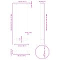vidaXL Nohy barového stola, prírodná oceľ, 2 ks, 50 x (100-101) cm, oceľ