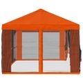 vidaXL Kryt altánku s bočnými stenami Oranžová 600,5 x 300,5 cm