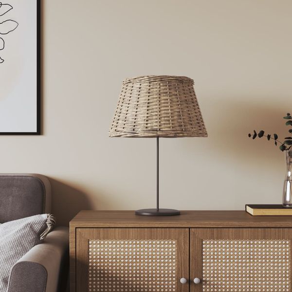 vidaXL Tienidlo na lampu hnedé Ø50x30 cm prútené