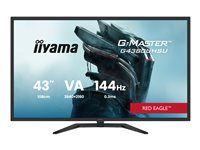 iiyama G-MASTER G4380UHSU-B2 - LED monitor - 43" (42,5" zobraziteľný) - 3840 x 2160 4K UHD (2160p) @ 144 Hz - VA - 550 cd/m² - 4000:1 - 0,4 ms - 2xHDMI, 2xDisplayPort - reproduktory - čierna, matná