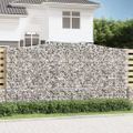 vidaXL Oblúkový gabionový kôš 9 ks 400x30x200/220cm pozinkované železo