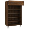 vidaXL Botník hnedý dub 60x35x105 cm spracované drevo