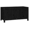vidaXL Záhradný úložný box čierny 121x55x64 cm masívna borovica