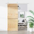 vidaXL Posuvné dvere 80 x 210 cm Masívne borovicové drevo (neupravené)