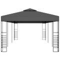 vidaXL Záhradný altánok/stan 3x6 m, antracitový