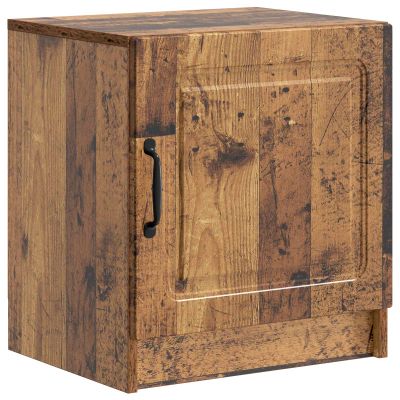 vidaXL Nočný stolík Staré drevo 43 x 34,5 x 47 cm Kompozitné drevo