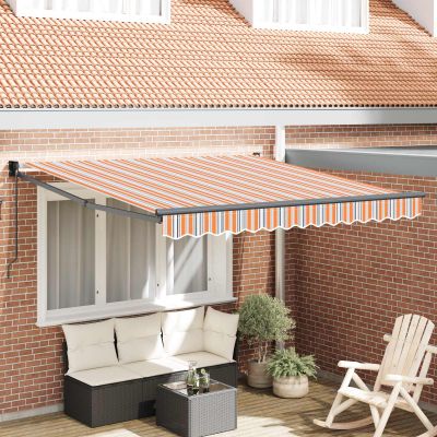 vidaXL Sklopná markíza Viacfarebný 350 x 250 cm