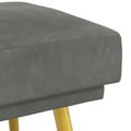 vidaXL Dvojvrstvová lavica Tmavosivá 120 x 45 x 46 cm Zamat