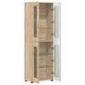 vidaXL Highboard FLORIN 60 x 35 x 182 cm Sonoma dub Kompozitné drevo