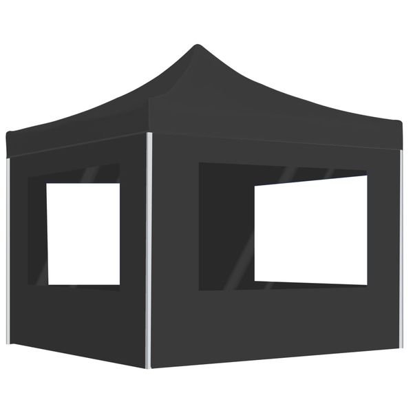 vidaXL Profesionálny skladací stan+steny, hliník 3x3 m, antracit