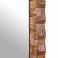 vidaXL Kúpeľňové zrkadlo Drevité hnedé dokončenie 50 x 70 x 2,5 cm