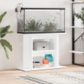 vidaXL Stojan na akvárium lesklý biely 80x35x60 cm kompozitné drevo