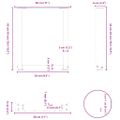 vidaXL Nohy konferenčného stolíka v tvare U, 2 ks, čierne, 28 x (42-43) cm, oceľové