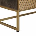 vidaXL Highboard Mosadzná 53,5 x 30 x 95 cm