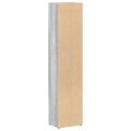 vidaXL CD skrinky 2 ks sivý dub sonoma 21x16x93,5 cm spracované drevo
