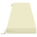 vidaXL Vankúš na lavičku SOEST 100% polyester Krémová 200 x 40 x 8 cm