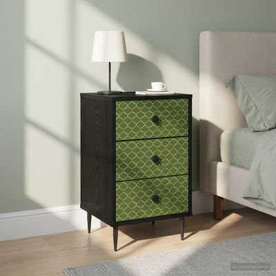 vidaXL Nočný stolík GELEEN 2 ks Čierny dub 36 x 33 x 61 cm