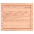 vidaXL Kúpeľňová doska bledohnedá 60x50x(2-4) cm ošetrený masív