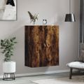 vidaXL Nástenná skrinka dymový dub 69,5x34x90 cm