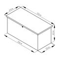 Záhradný box G21 Denver 400 L, antracitový plechový