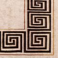 vidaXL Behúň MARSA Čierna 100 x 100 cm Polyester a PVC