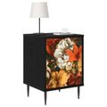 vidaXL Nočný stolík GENNEP 2 ks Čierny dub 36 x 33 x 51 cm