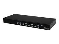 Startech 8-Port USB KVM Swith with OSD - TAA Compliant - 1U Rack Mountable VGA KVM Switch (SV831DUSBU) - Prepínač KVM - 8 x KVM port(s) - 1 miestny používateľ - desktop - pre P/N: RK3236BKF, RKCONS1701, RKCONS17HD, RKCONS1901, RKCONS1908K, RKCONS1916K, RKQMCAB12V2