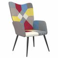 vidaXL Relaxačné kreslo patchwork látka
