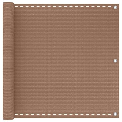 vidaXL Balkónová obrazovka 120 x 800 cm HDPE a hliník Obdĺžnikový