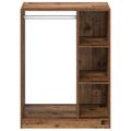 vidaXL Šatná skriňa Staré drevo 77 x 48 x 102 cm Kompozitné drevo