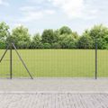 vidaXL Euro plot s betónovým podstavcom 25 x 0,8 m PVC potiahnutá oceľ