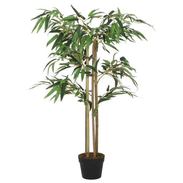 vidaXL Umelý bambusový strom 760 listov 120 cm zelený