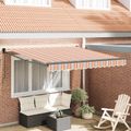 vidaXL Sklopná markíza Viacfarebný 350 x 250 cm